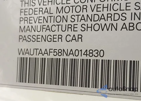 2022 Audi A5 Premium Plus 45 Tfsi S Line Quattro S Tronic from USA, damaged, VIN WAUTAAF58NA014830